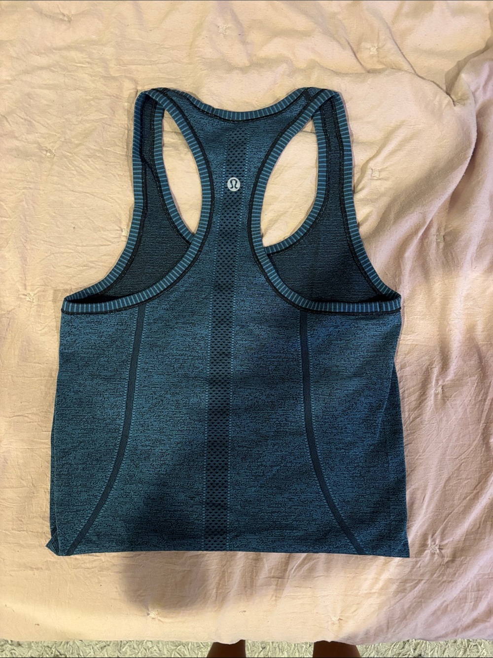 lululemon athletica Teal-Blue Seam Detail Racerback Tank